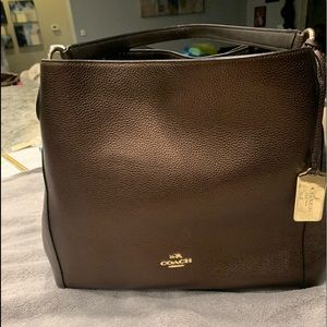 Brown coach purse